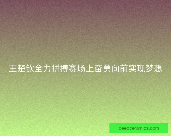 王楚钦全力拼搏赛场上奋勇向前实现梦想
