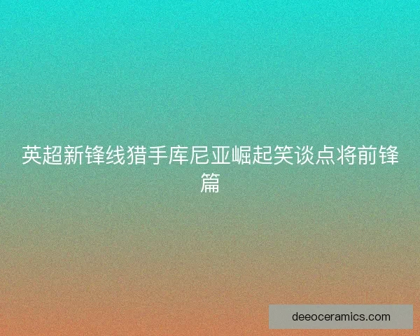 英超新锋线猎手库尼亚崛起笑谈点将前锋篇
